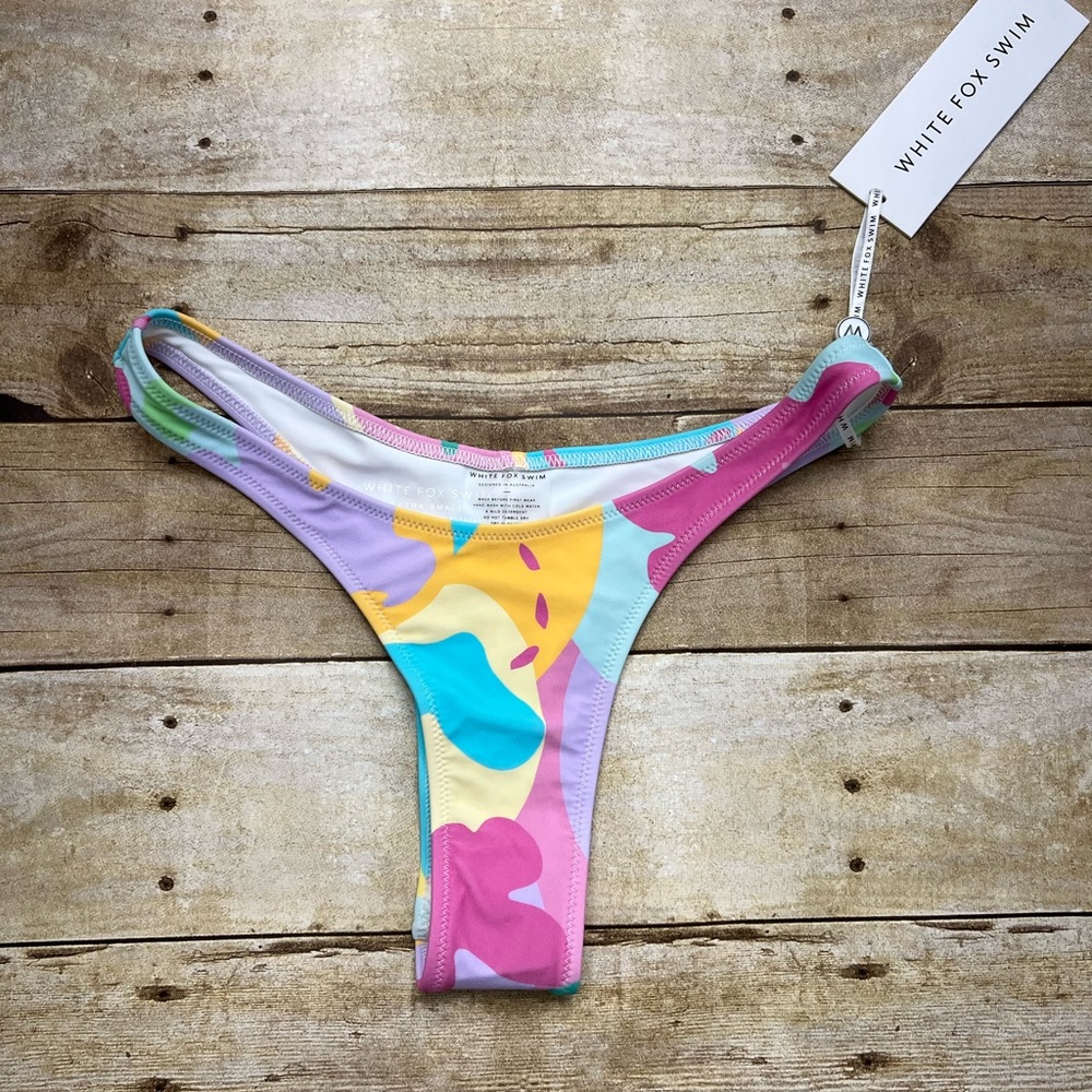NWT White Fox Belmont Bottoms Cannes Print - Picture 5 of 6